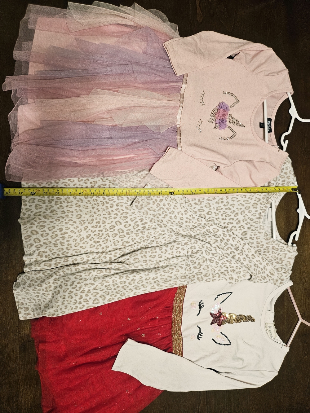 Girls Unicorn Tulle Dresses, Cheetah Sweater Dress